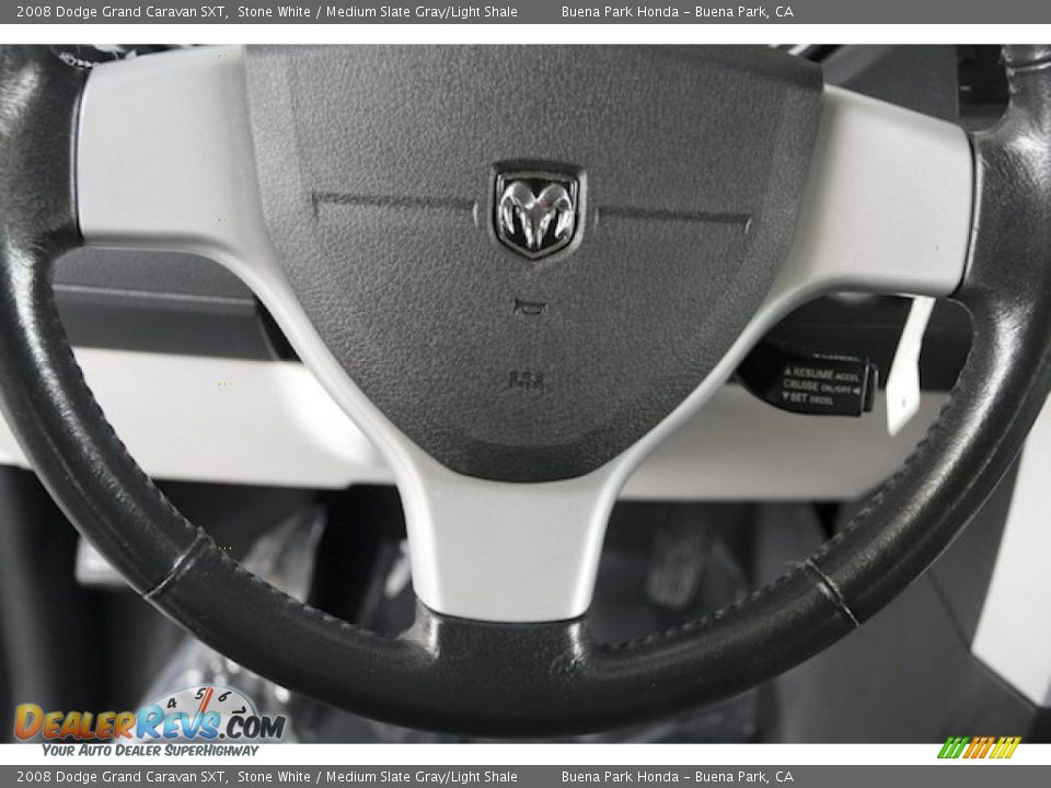 2008 Dodge Grand Caravan SXT Stone White / Medium Slate Gray/Light Shale Photo #11