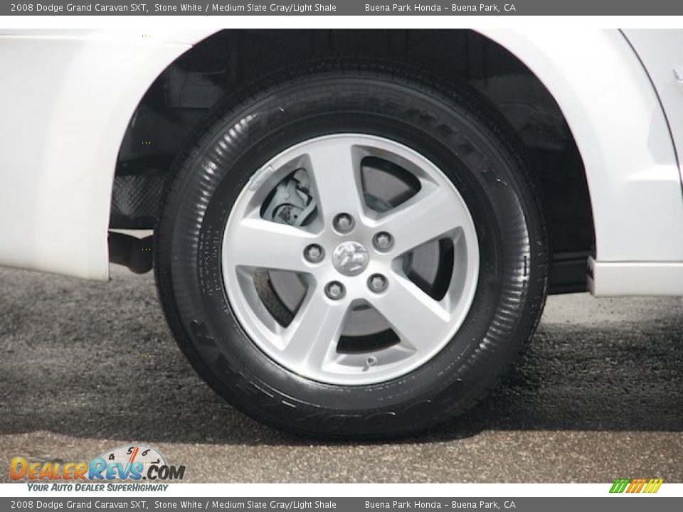 2008 Dodge Grand Caravan SXT Stone White / Medium Slate Gray/Light Shale Photo #32