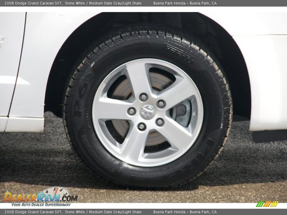2008 Dodge Grand Caravan SXT Stone White / Medium Slate Gray/Light Shale Photo #33