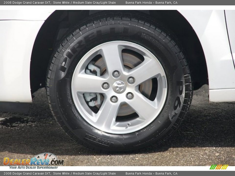 2008 Dodge Grand Caravan SXT Stone White / Medium Slate Gray/Light Shale Photo #34