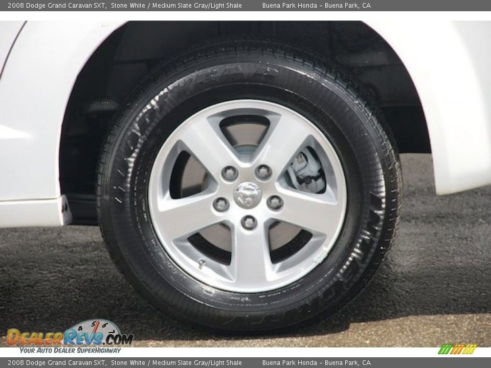 2008 Dodge Grand Caravan SXT Stone White / Medium Slate Gray/Light Shale Photo #35