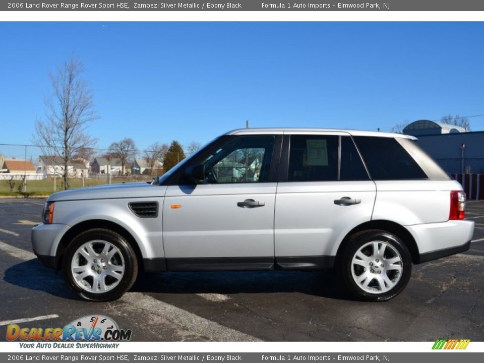 2006 Land Rover Range Rover Sport HSE Zambezi Silver Metallic / Ebony Black Photo #4