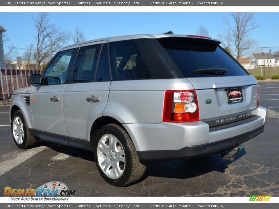 2006 Land Rover Range Rover Sport HSE Zambezi Silver Metallic / Ebony Black Photo #5