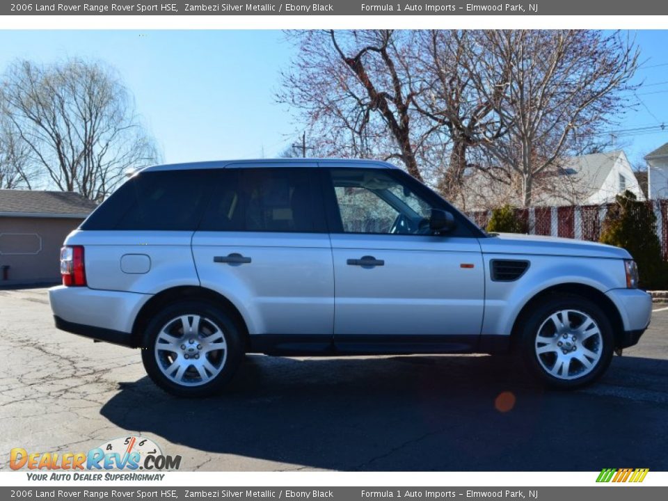 2006 Land Rover Range Rover Sport HSE Zambezi Silver Metallic / Ebony Black Photo #8