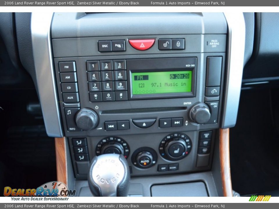 2006 Land Rover Range Rover Sport HSE Zambezi Silver Metallic / Ebony Black Photo #17