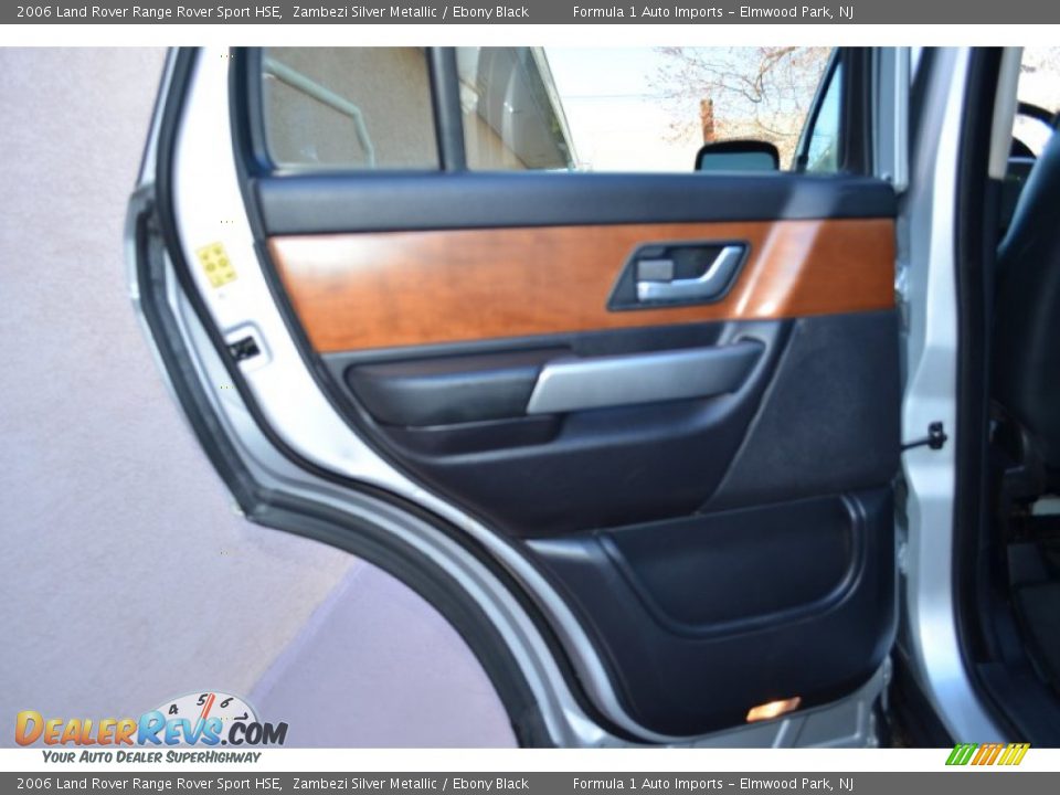 2006 Land Rover Range Rover Sport HSE Zambezi Silver Metallic / Ebony Black Photo #22