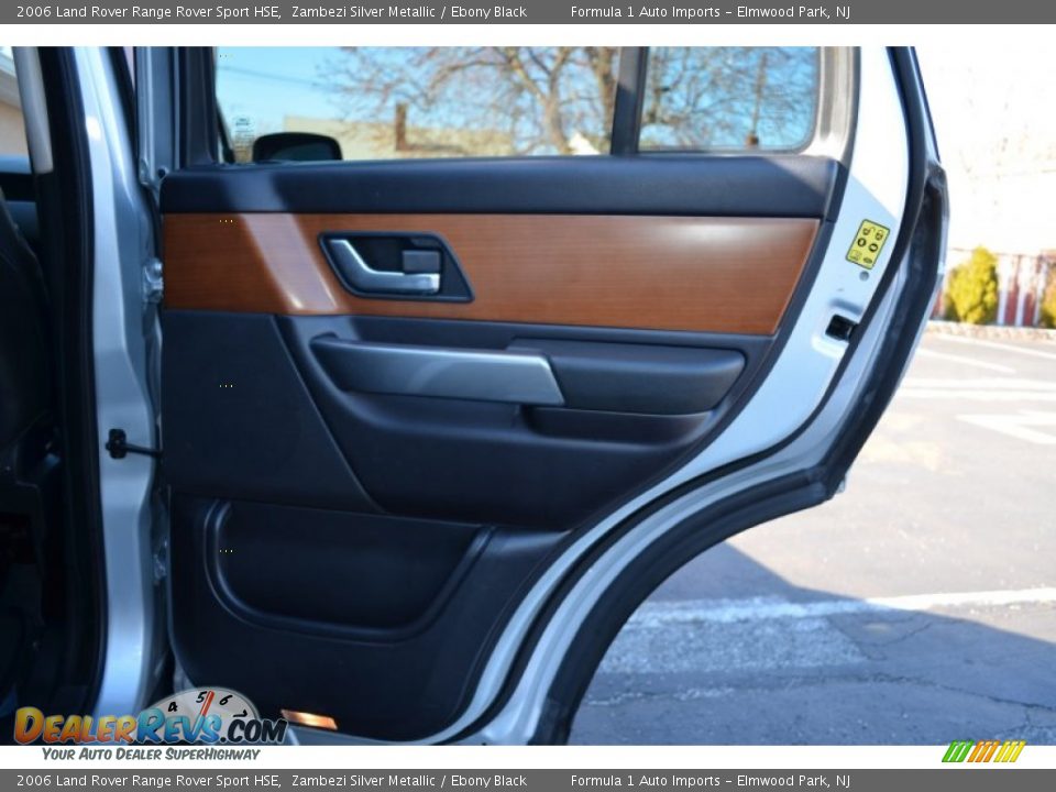 2006 Land Rover Range Rover Sport HSE Zambezi Silver Metallic / Ebony Black Photo #23