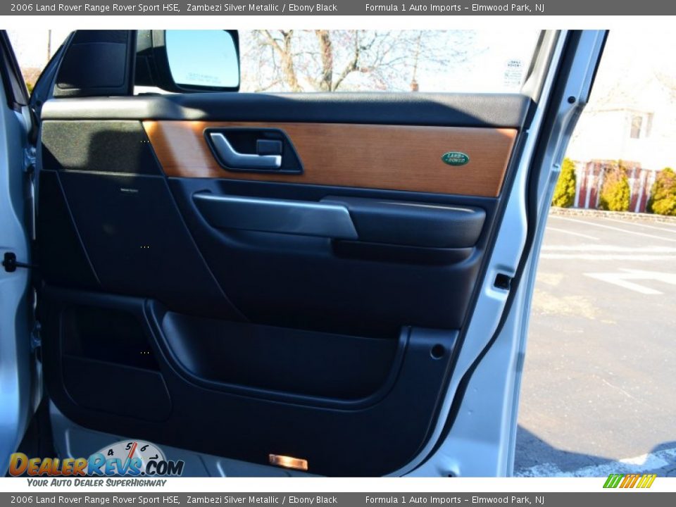 2006 Land Rover Range Rover Sport HSE Zambezi Silver Metallic / Ebony Black Photo #24