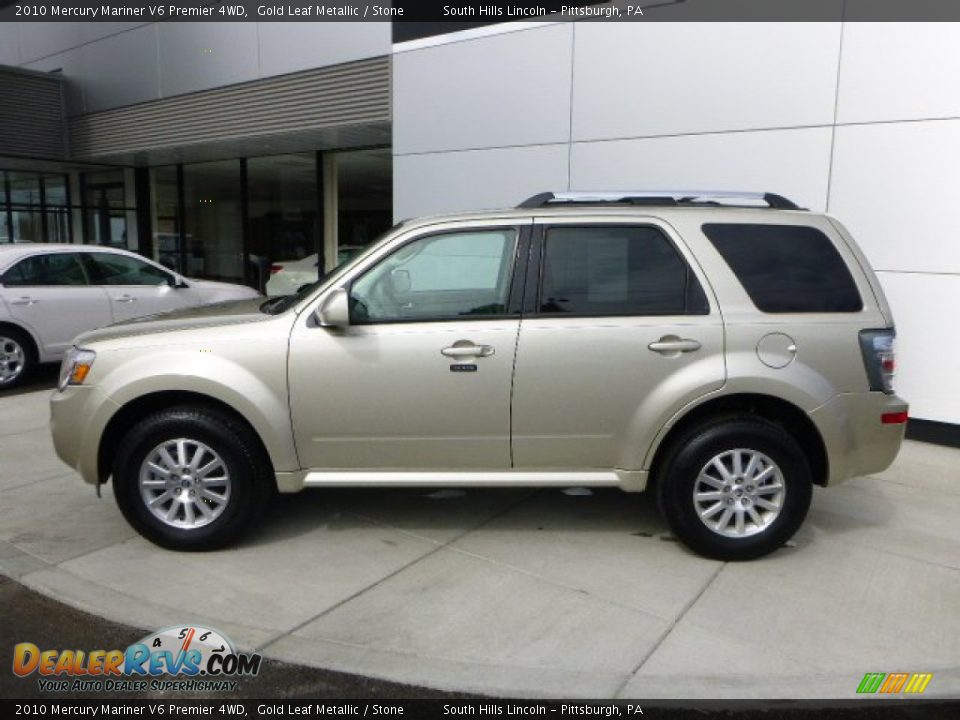 2010 Mercury Mariner V6 Premier 4WD Gold Leaf Metallic / Stone Photo #2