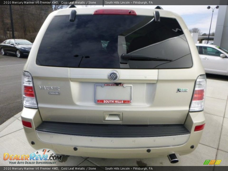 2010 Mercury Mariner V6 Premier 4WD Gold Leaf Metallic / Stone Photo #4