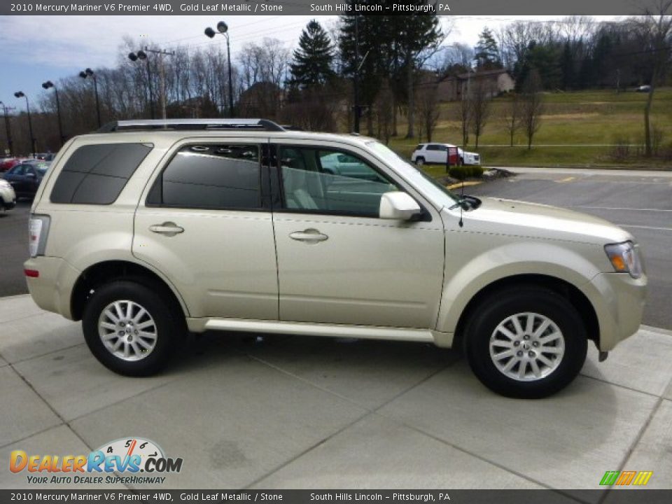 2010 Mercury Mariner V6 Premier 4WD Gold Leaf Metallic / Stone Photo #6