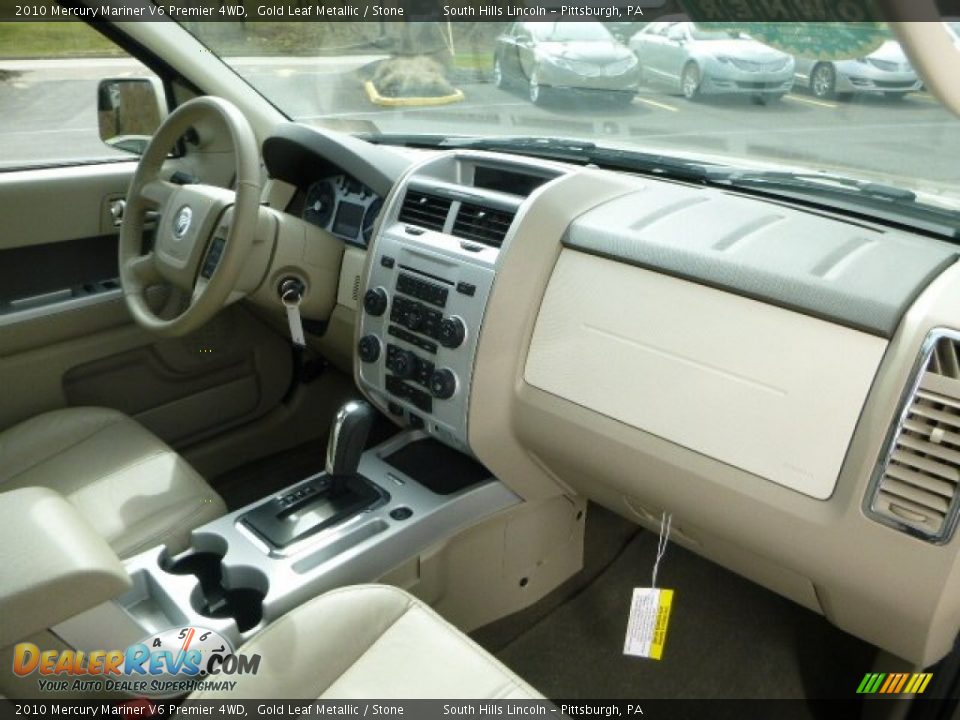 2010 Mercury Mariner V6 Premier 4WD Gold Leaf Metallic / Stone Photo #11