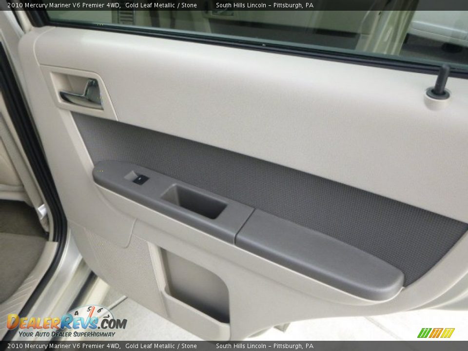2010 Mercury Mariner V6 Premier 4WD Gold Leaf Metallic / Stone Photo #14