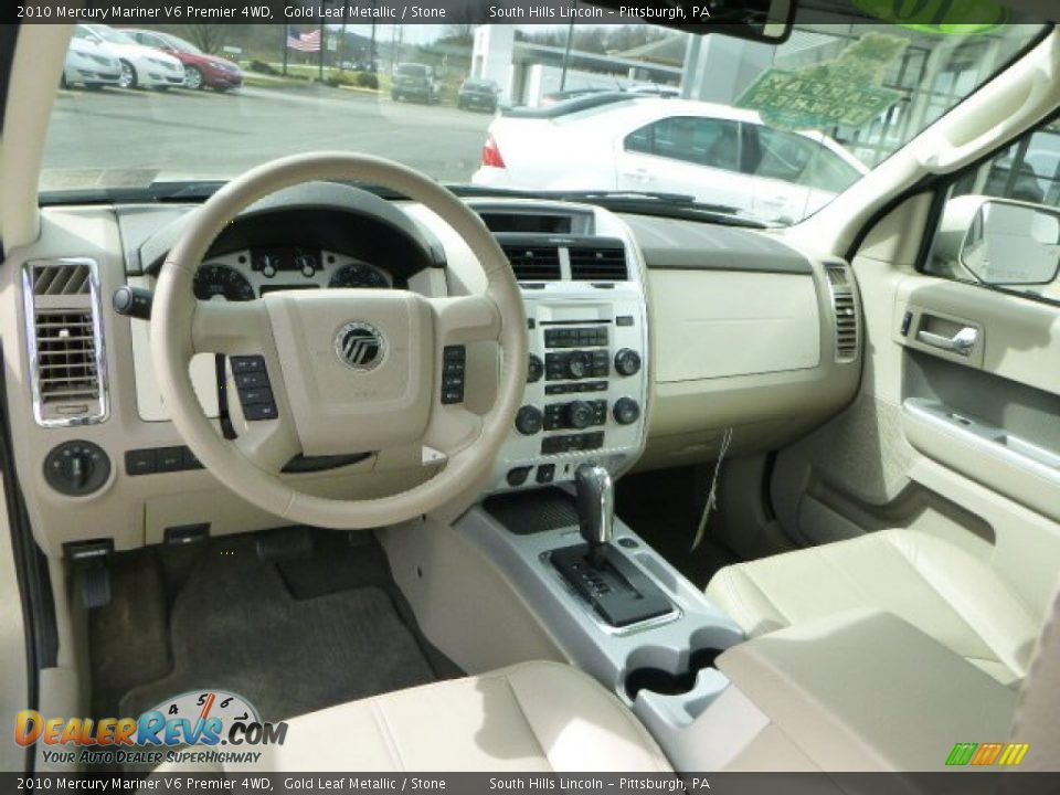 2010 Mercury Mariner V6 Premier 4WD Gold Leaf Metallic / Stone Photo #17