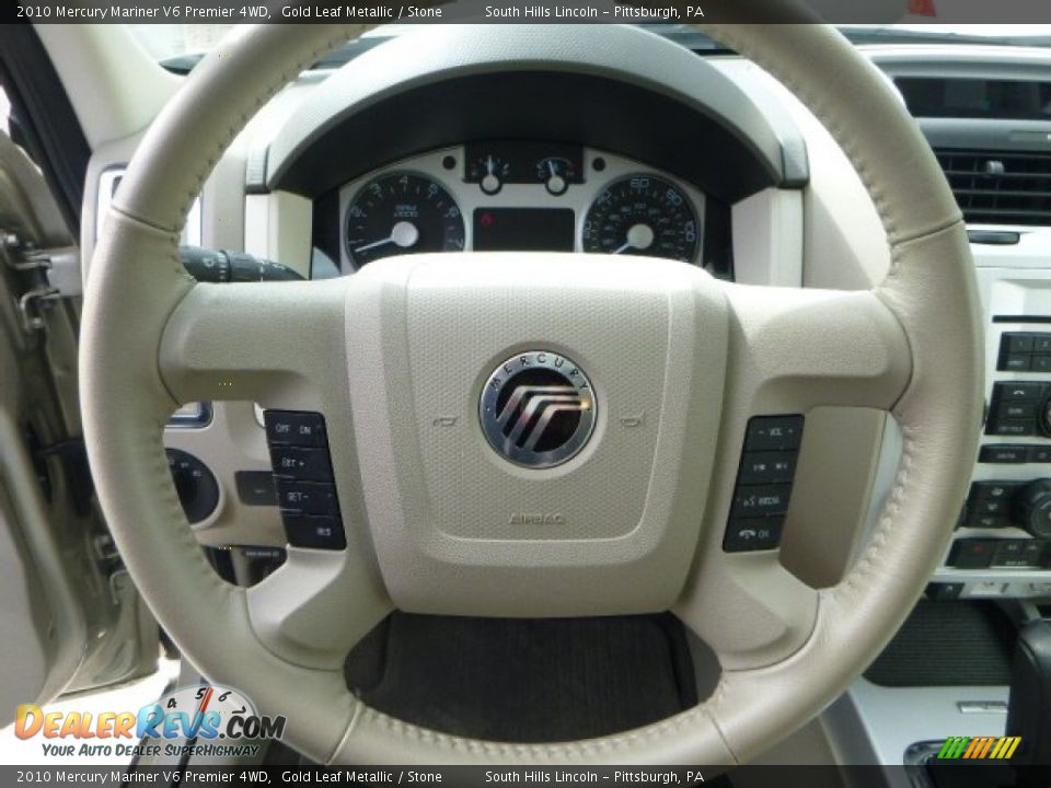 2010 Mercury Mariner V6 Premier 4WD Gold Leaf Metallic / Stone Photo #22