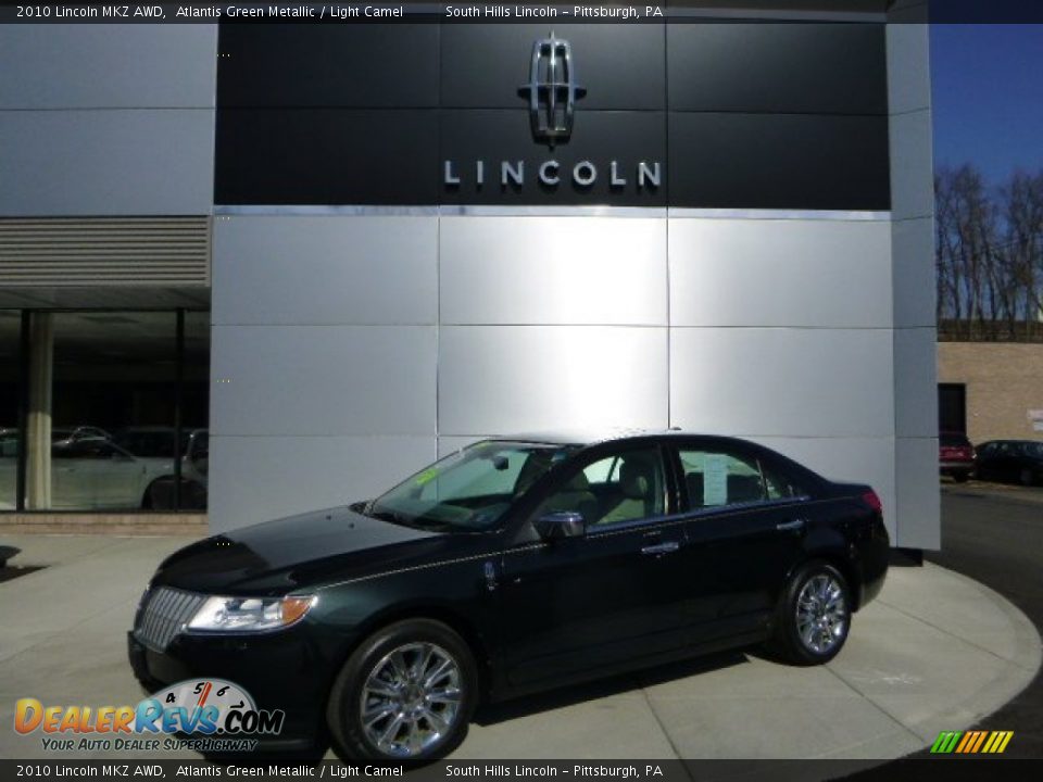 2010 Lincoln MKZ AWD Atlantis Green Metallic / Light Camel Photo #1