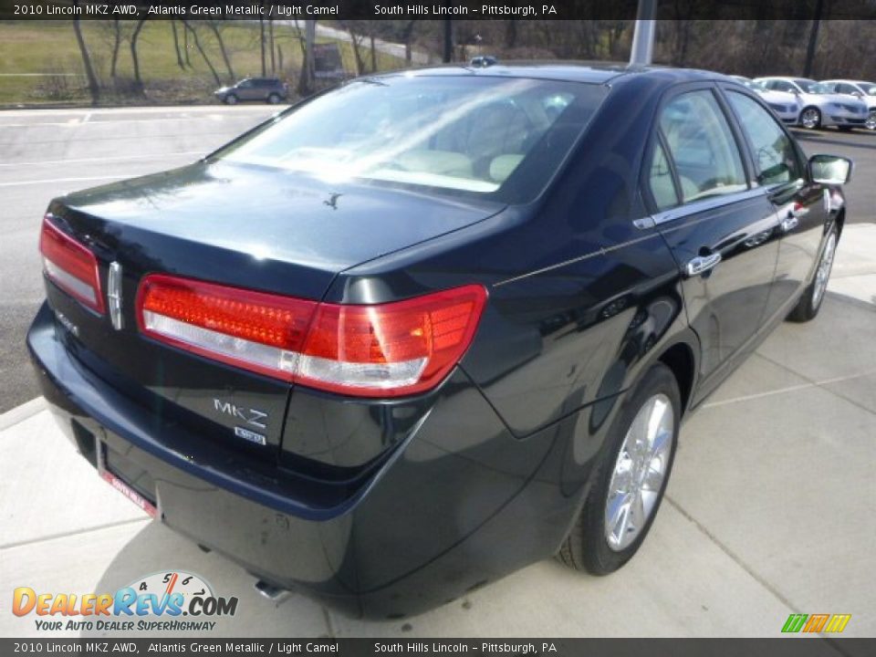 2010 Lincoln MKZ AWD Atlantis Green Metallic / Light Camel Photo #5