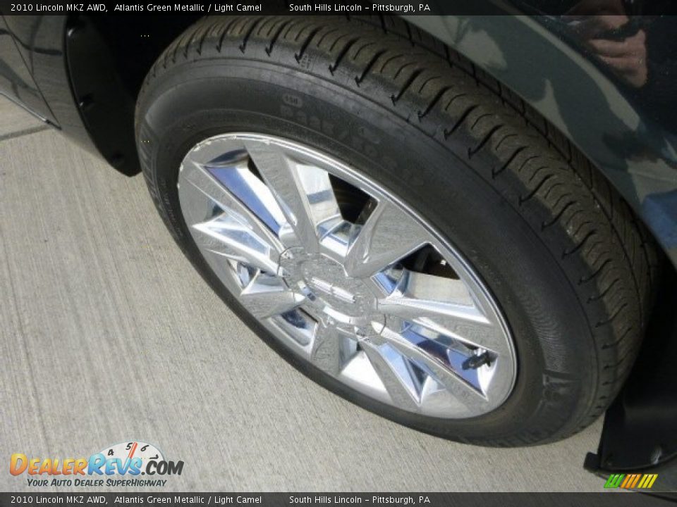 2010 Lincoln MKZ AWD Atlantis Green Metallic / Light Camel Photo #9