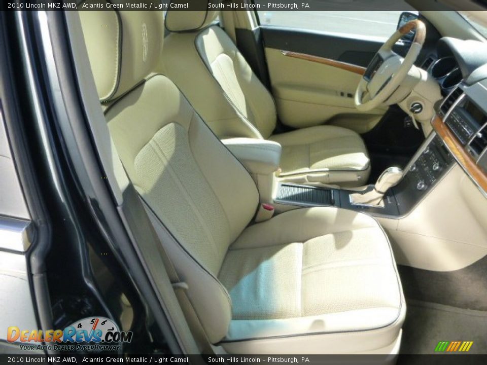 2010 Lincoln MKZ AWD Atlantis Green Metallic / Light Camel Photo #10