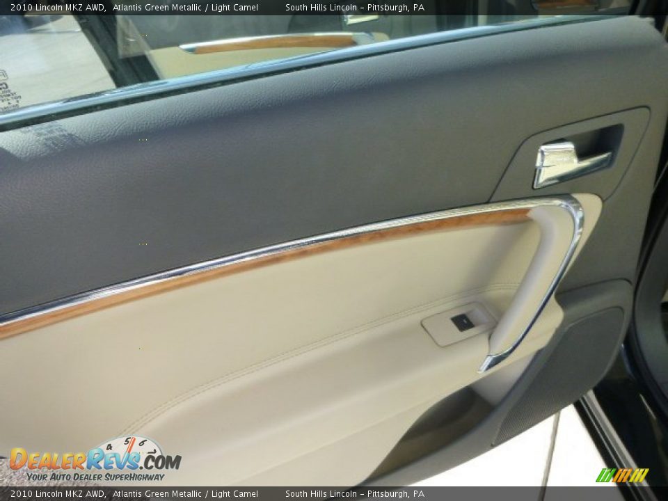 2010 Lincoln MKZ AWD Atlantis Green Metallic / Light Camel Photo #17