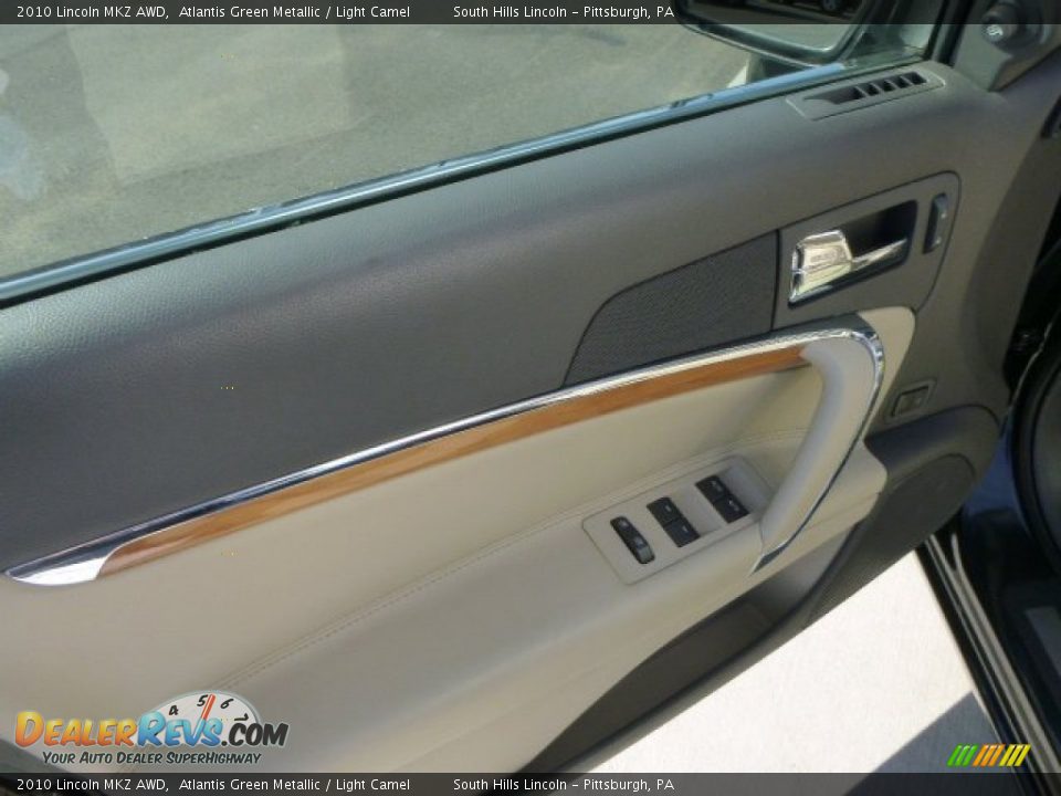 2010 Lincoln MKZ AWD Atlantis Green Metallic / Light Camel Photo #18