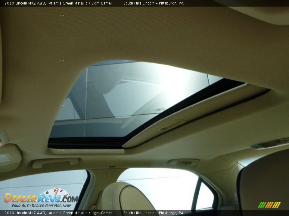 2010 Lincoln MKZ AWD Atlantis Green Metallic / Light Camel Photo #20
