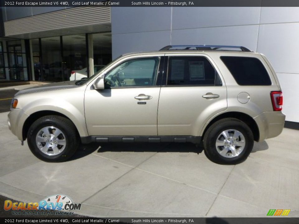 2012 Ford Escape Limited V6 4WD Gold Leaf Metallic / Camel Photo #2