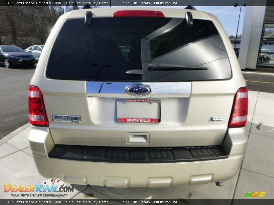 2012 Ford Escape Limited V6 4WD Gold Leaf Metallic / Camel Photo #4