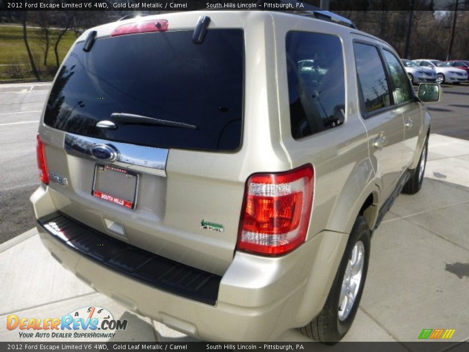 2012 Ford Escape Limited V6 4WD Gold Leaf Metallic / Camel Photo #5