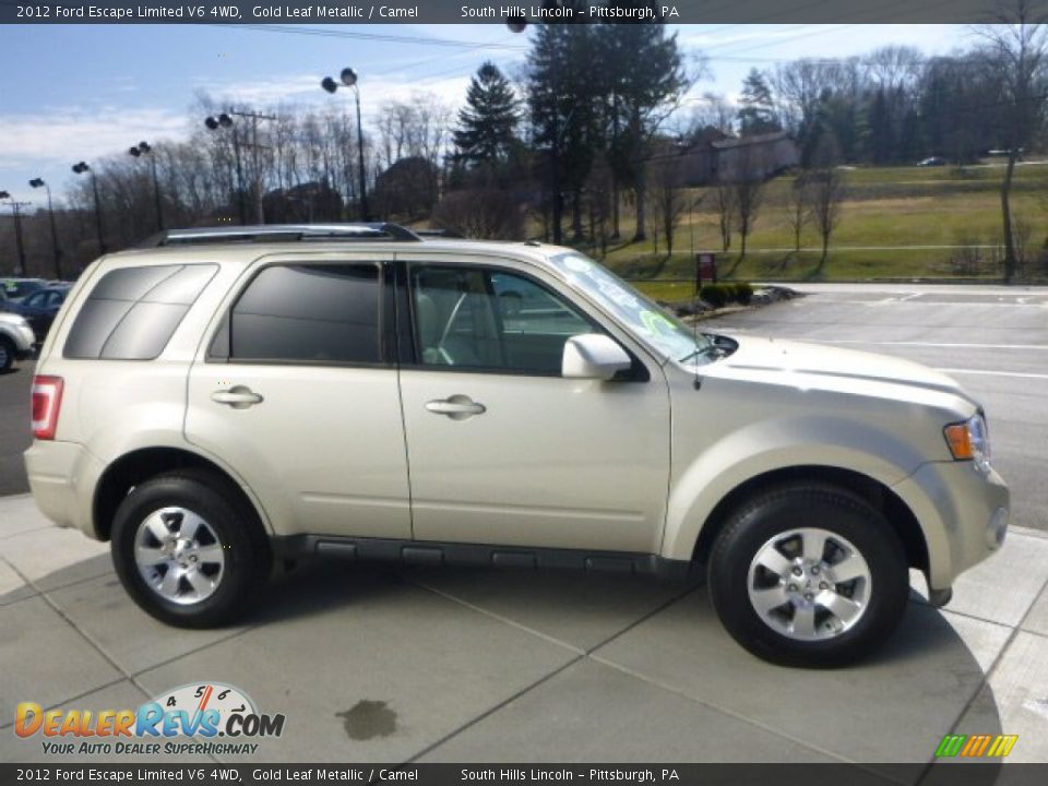2012 Ford Escape Limited V6 4WD Gold Leaf Metallic / Camel Photo #6