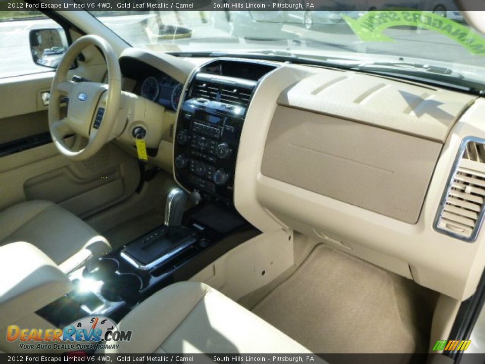 2012 Ford Escape Limited V6 4WD Gold Leaf Metallic / Camel Photo #11