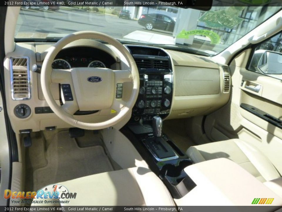 2012 Ford Escape Limited V6 4WD Gold Leaf Metallic / Camel Photo #17