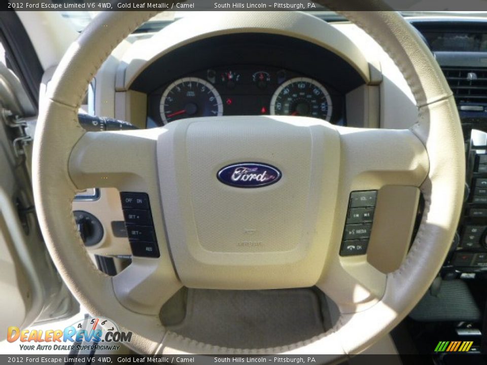 2012 Ford Escape Limited V6 4WD Gold Leaf Metallic / Camel Photo #22