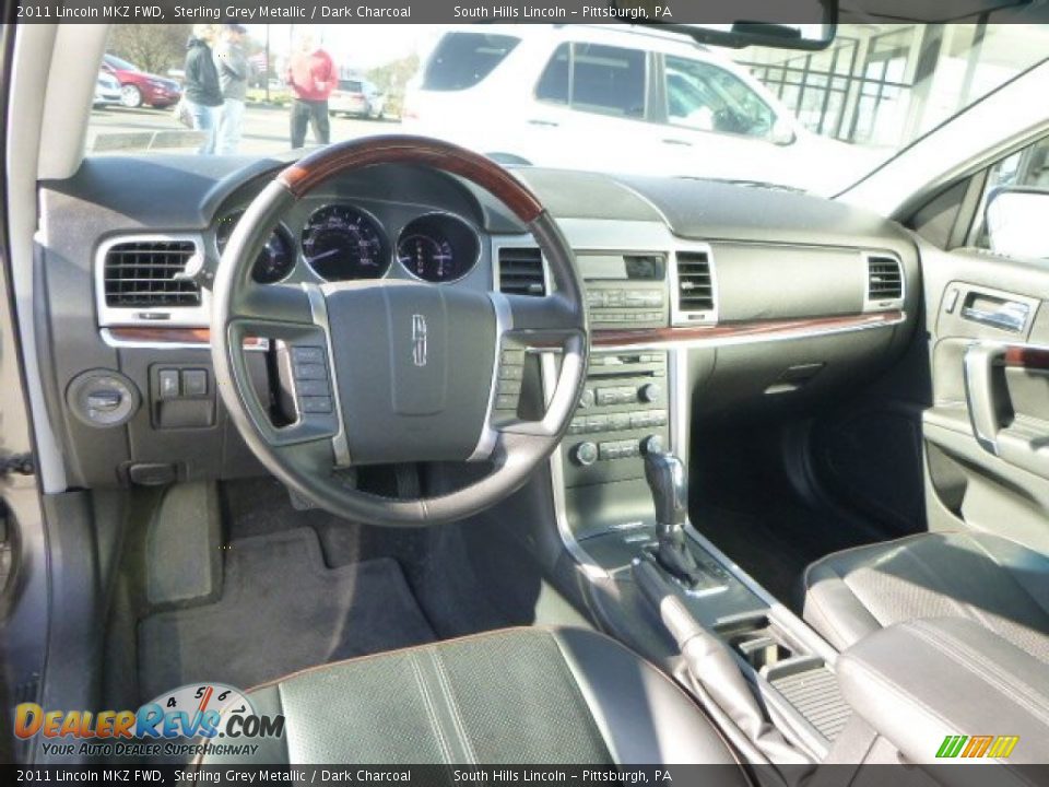 2011 Lincoln MKZ FWD Sterling Grey Metallic / Dark Charcoal Photo #17