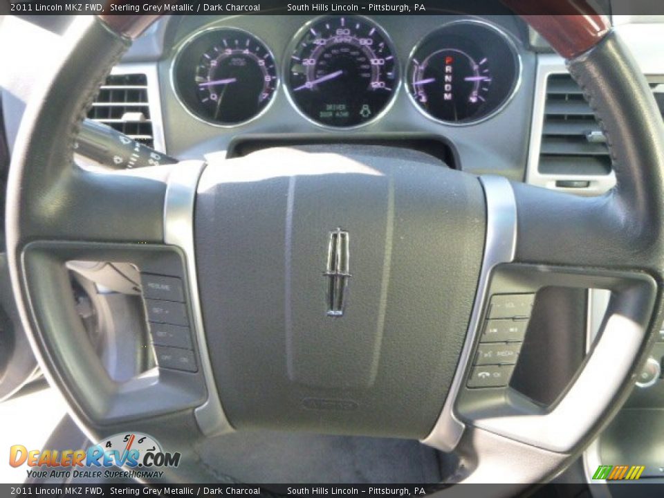 2011 Lincoln MKZ FWD Sterling Grey Metallic / Dark Charcoal Photo #22