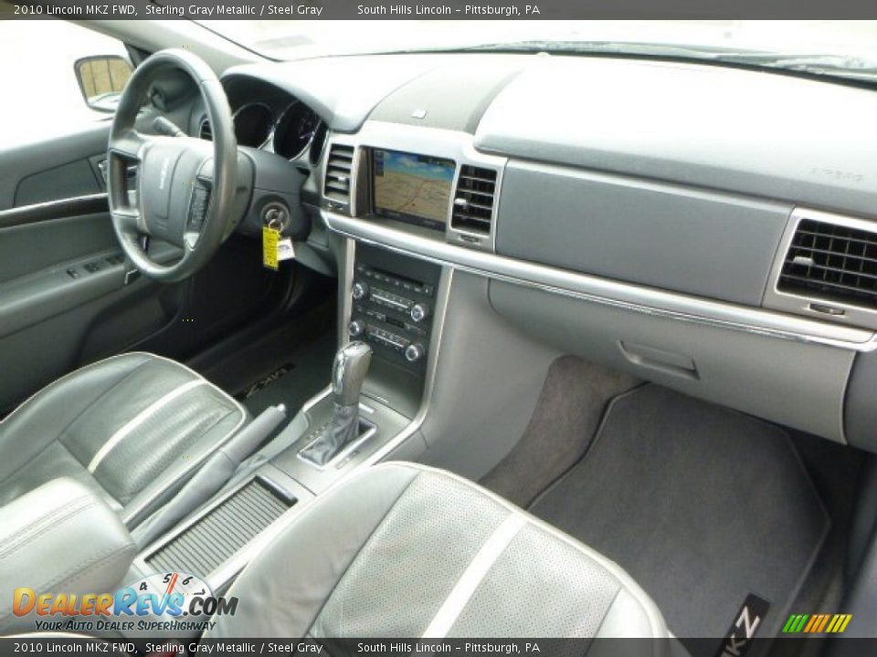 2010 Lincoln MKZ FWD Sterling Gray Metallic / Steel Gray Photo #11