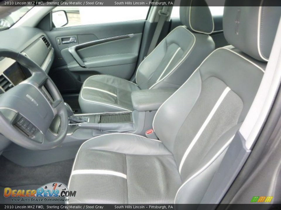 2010 Lincoln MKZ FWD Sterling Gray Metallic / Steel Gray Photo #14