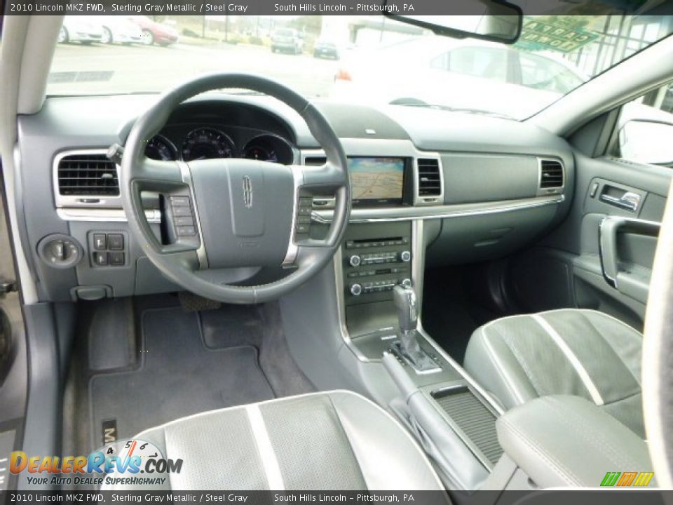 2010 Lincoln MKZ FWD Sterling Gray Metallic / Steel Gray Photo #16