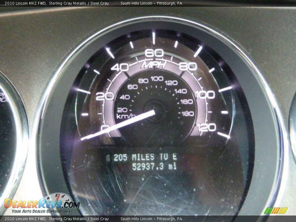 2010 Lincoln MKZ FWD Sterling Gray Metallic / Steel Gray Photo #24