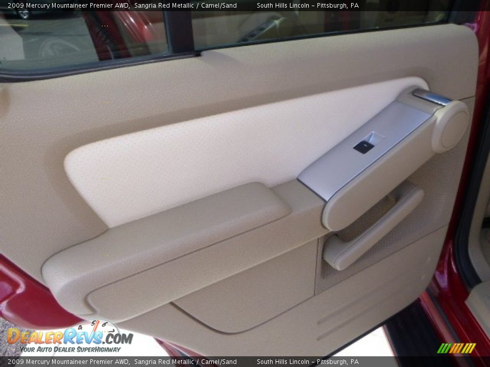 2009 Mercury Mountaineer Premier AWD Sangria Red Metallic / Camel/Sand Photo #18