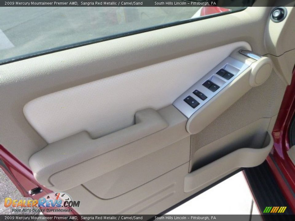 2009 Mercury Mountaineer Premier AWD Sangria Red Metallic / Camel/Sand Photo #20