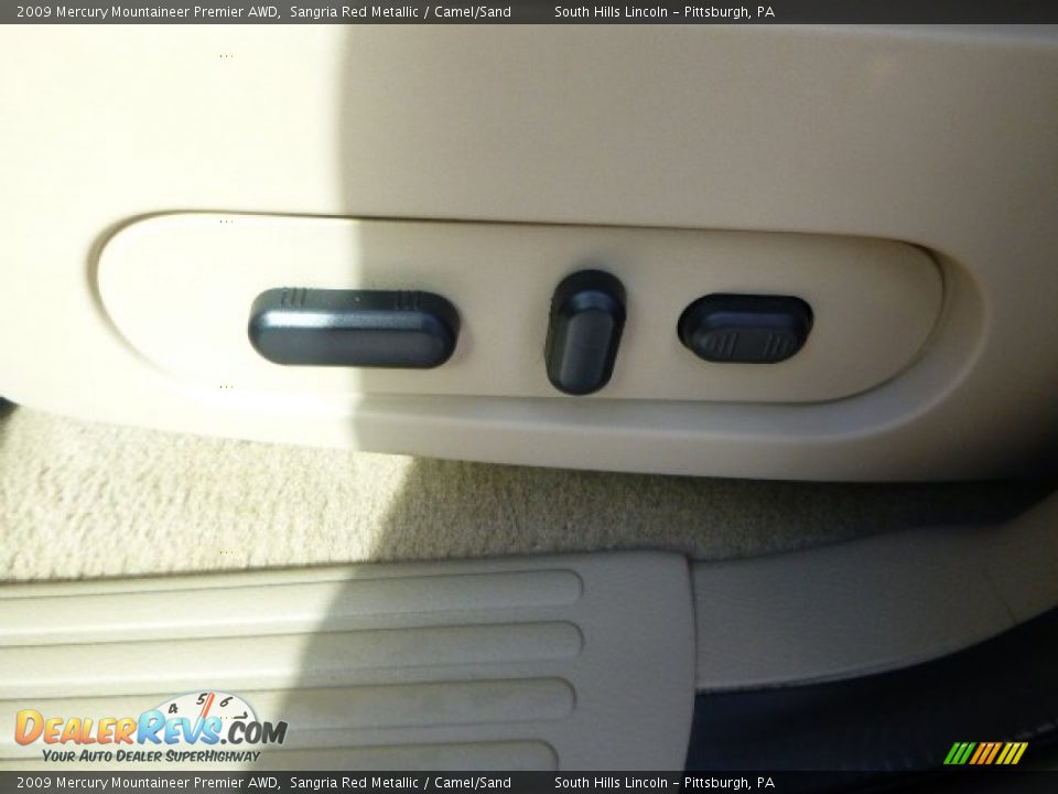 2009 Mercury Mountaineer Premier AWD Sangria Red Metallic / Camel/Sand Photo #22