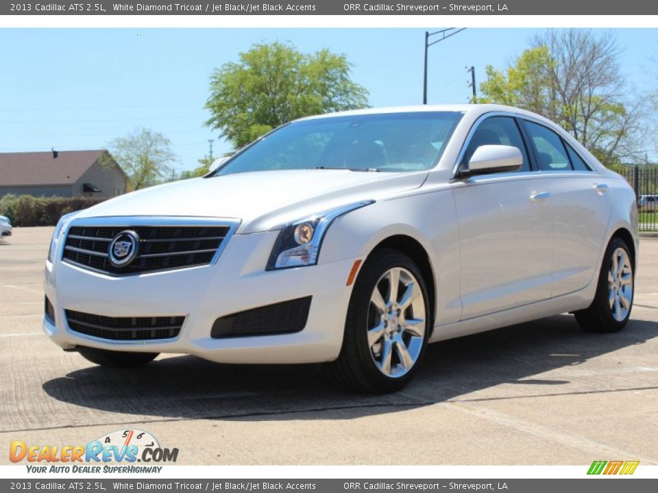 2013 Cadillac ATS 2.5L White Diamond Tricoat / Jet Black/Jet Black Accents Photo #1