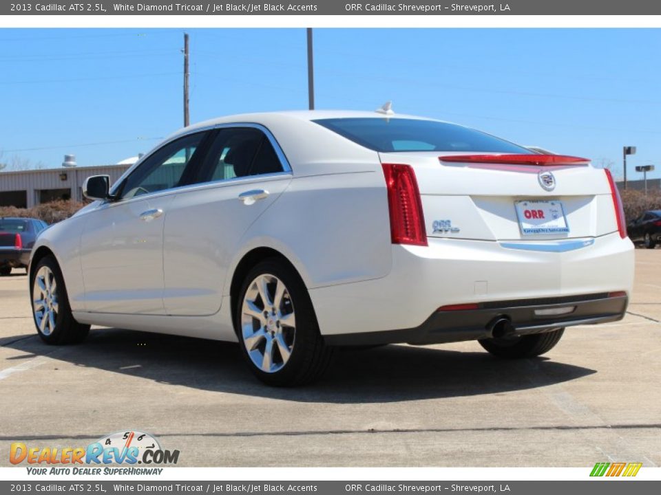 2013 Cadillac ATS 2.5L White Diamond Tricoat / Jet Black/Jet Black Accents Photo #3