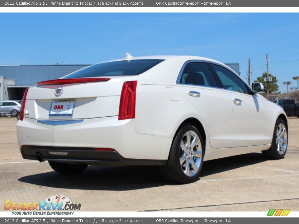 2013 Cadillac ATS 2.5L White Diamond Tricoat / Jet Black/Jet Black Accents Photo #4