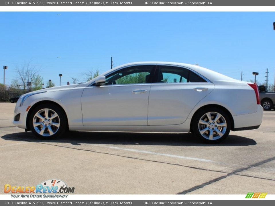 2013 Cadillac ATS 2.5L White Diamond Tricoat / Jet Black/Jet Black Accents Photo #5