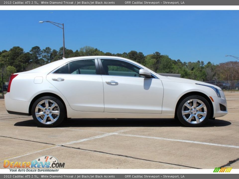 2013 Cadillac ATS 2.5L White Diamond Tricoat / Jet Black/Jet Black Accents Photo #6