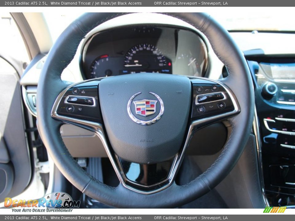 2013 Cadillac ATS 2.5L White Diamond Tricoat / Jet Black/Jet Black Accents Photo #14