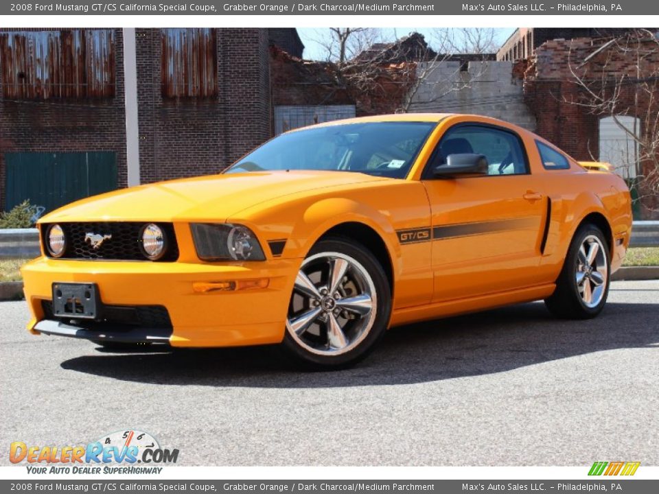 2008 Ford Mustang GT/CS California Special Coupe Grabber Orange / Dark Charcoal/Medium Parchment Photo #1