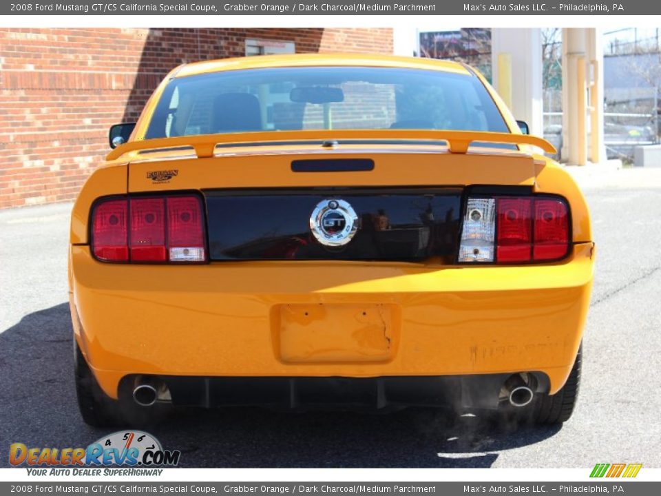 2008 Ford Mustang GT/CS California Special Coupe Grabber Orange / Dark Charcoal/Medium Parchment Photo #6